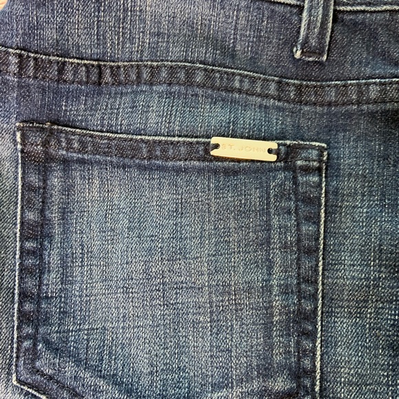 St. John Sport Denim Jeans 10 Short - Picture 2 of 6